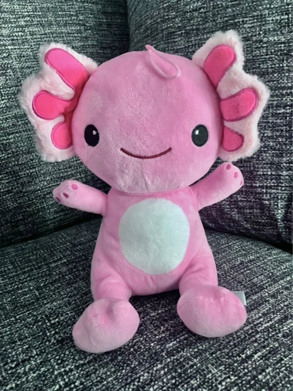 Fiesta Pink Sitting Axolotl Plush 8” Stuffed Animal Girl’s Decorative Hanging